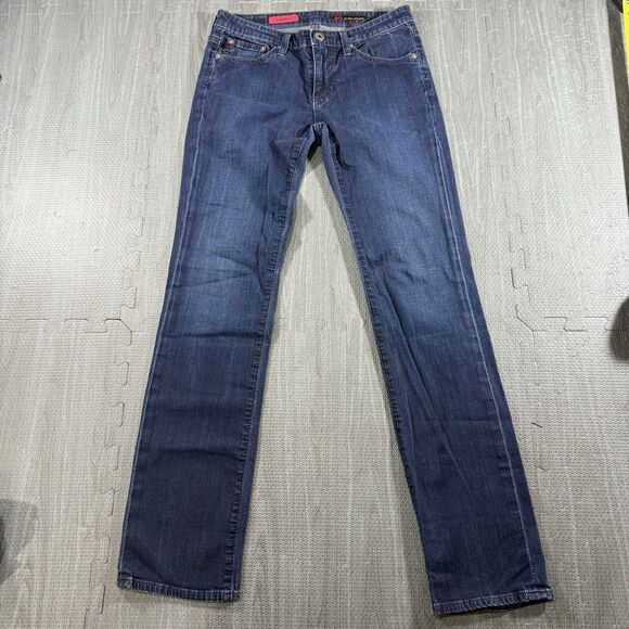 AG Adriano Goldschmied Jeans Women’s the Willow Dark Wash Blue 26R Straight Leg - Picture 1 of 7